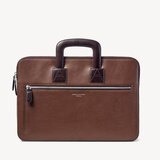 Connaught Document Case Tobacco Pebble