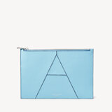 Large Essential 'A' Pouch Azure Blue Pebble
