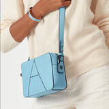 Camera 'A' Bag Azure Blue Pebble