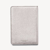 Passport Cover with Card Slots Silver Pebble