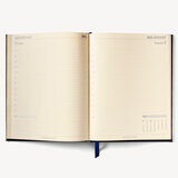 2023 A4 Day to Page Leather Diary Cornflower Small Croc