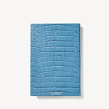 2023 A5 Day to Page Leather Diary Cornflower Small Croc