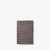 2023 A6 Day to Page Leather Diary Deep Shine Grey Small Croc