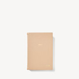 2023 A6 Day to Page Leather Diary Sand Pebble