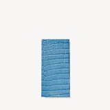 2023 Slim Pocket Leather Diary Cornflower Small Croc