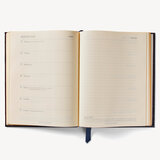 2022-23 Mid-Year Leather Diary Deep Shine Black Croc