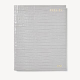 2022-23 Mid-Year Leather Diary Deep Shine Cloud Small Croc