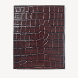2022-23 Mid-Year Leather Diary Deep Shine Amazon Brown Croc