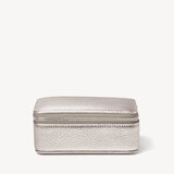 Medium Travel Jewellery Case Silver Pebble