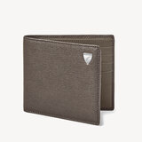8 Card Billfold Wallet Charcoal Saffiano