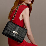 Large Lottie Bag Quilted Soft Taupe