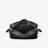 Reporter East West Messenger Bag Black Pebble