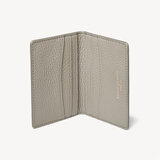 Double Fold Credit Card Holder Warm Grey Pebble