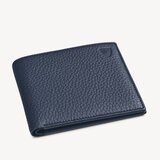 8 Card Billfold Wallet Navy Pebble