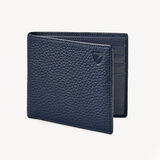 8 Card Billfold Wallet Navy Pebble