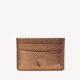 Slim Credit Card Holder Bronze Pebble