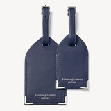 Set of 2 Luggage Tags Smooth Navy