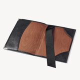 Passport Cover Black Silk Lizard