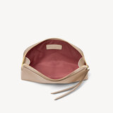 Small Essential Cosmetic Case Soft Taupe Saffiano