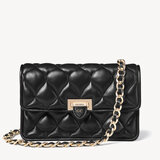 Lottie Pillow Clutch Black Quilted Lambskin
