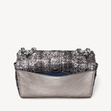 Large Lottie Bag Silver Glitter Tweed