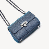 Micro Lottie Bag Blue Glitter