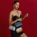 Micro Lottie Bag Blue Glitter