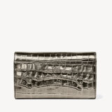 Mayfair Clutch Anthracite Metallic Croc