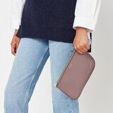 Large Ella Pouch Heather Pebble