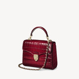 Midi Mayfair Bag Deep Shine Cherry Ombre Small Croc