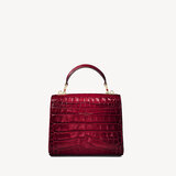 Midi Mayfair Bag Deep Shine Cherry Ombre Small Croc