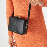 Camera 'A' Bag Black Pebble