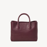 Midi London Tote Burgundy Pebble