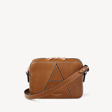 Camera 'A' Bag Tan Pebble