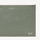 Large Essential Flat Pouch Sage Pebble