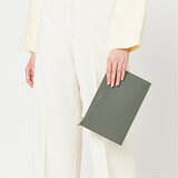Large Essential Flat Pouch Sage Pebble
