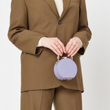 Micro Hat Box Deep Shine English Lavender Small Croc