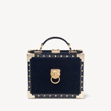 The Trunk Signature Lion's Head & Black Velvet with Studs