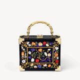 The Trunk Floral Hand Embroidery on Velvet