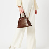 Holly Bag Deep Shine Brown Soft Croc