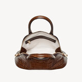 Holly Bag Deep Shine Brown Soft Croc