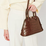 Holly Bag Deep Shine Brown Soft Croc