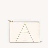 Large Essential 'A' Pouch Smooth Ivory