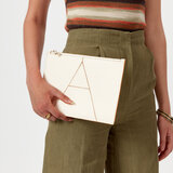 Large Essential 'A' Pouch Smooth Ivory