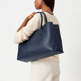 London Tote Navy Pebble