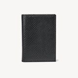 Double Fold Credit Card Case Black Lizard