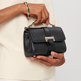 Micro Lottie Bag Black Pebble