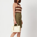 Midi London Tote Ivory Pebble