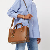 Midi London Tote Tan Pebble