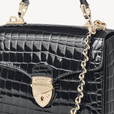 Mini Mayfair Bag Black Patent Croc